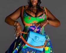 Woman Posing in Versace Spring Summer 2021