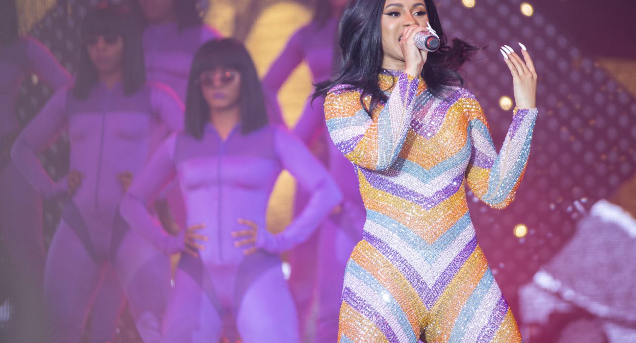 CardiB Was Spotted Wearing A Burberry Cut-out Dress On #Carditries