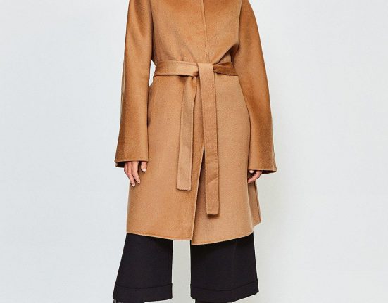 karen millen camel coat