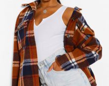Oversized Checked Shacket