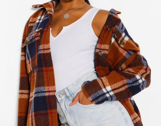 Oversized Checked Shacket