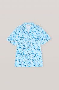 GANNI Printed Cotton Poplin Shirts