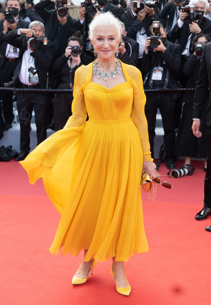 Helen Mirren at the 2021 Cannes Film Festival