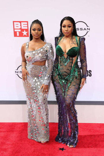 JT and Yung Miami of City Girls at the 2021 BET Awards
