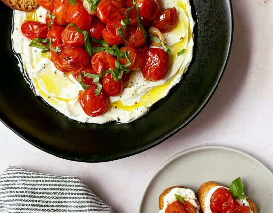 feta cheese and cherry tomatoes dip