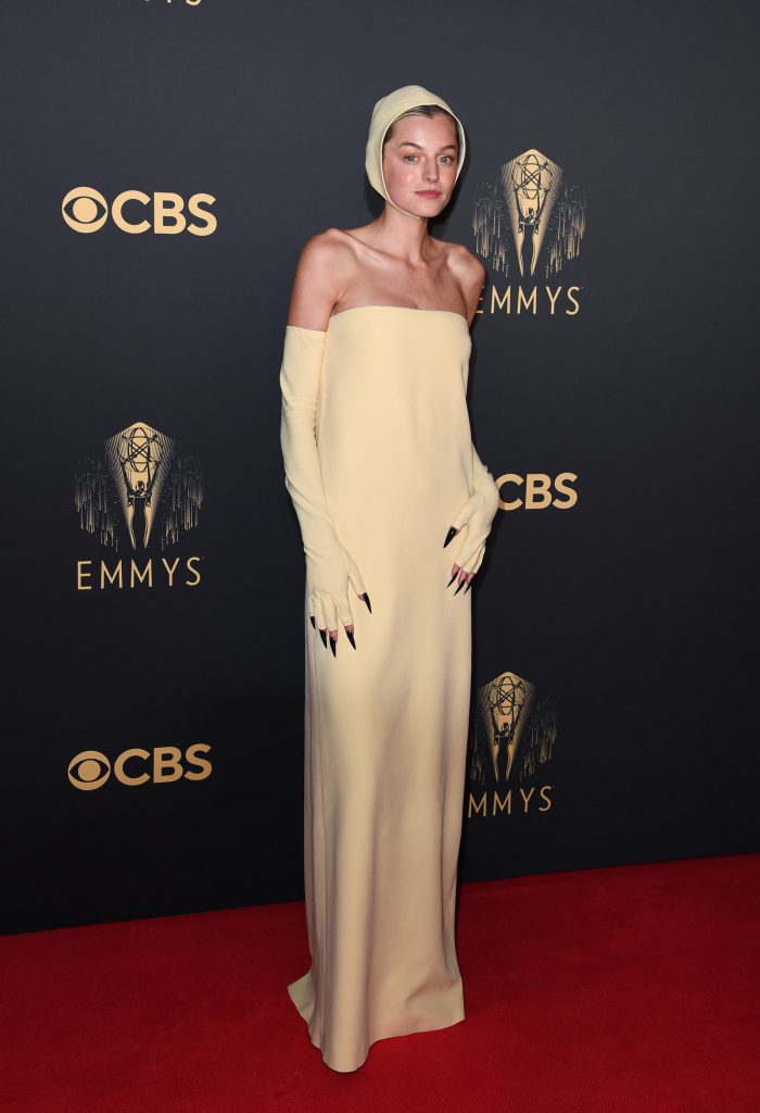 Emma Corrin at the 2021 Emmys Awards