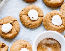 Pumpkin Cookies with cream cheese frosting