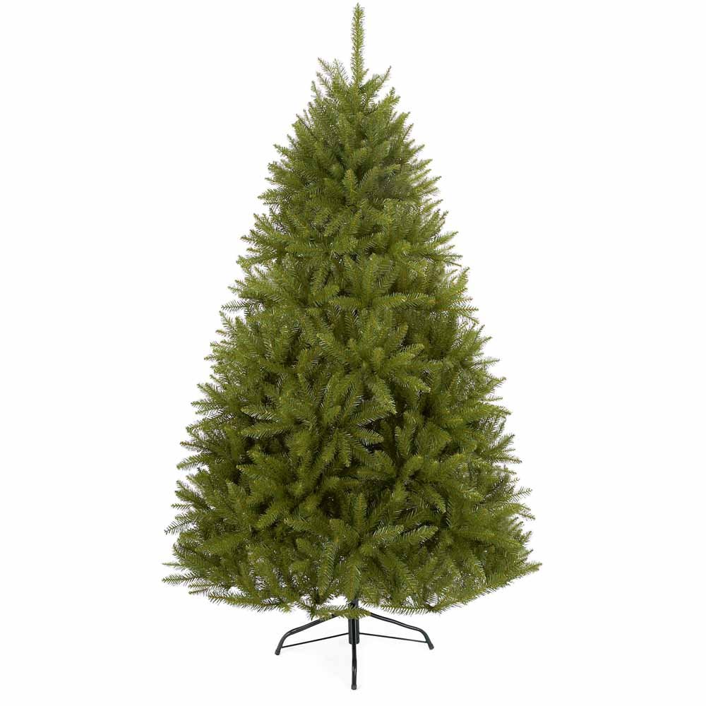 Premier California Spruce Thick, Natural Look PVC Tree, Hinged Branch, Folding Metal Stand, 2.1M 0519045 £190.00