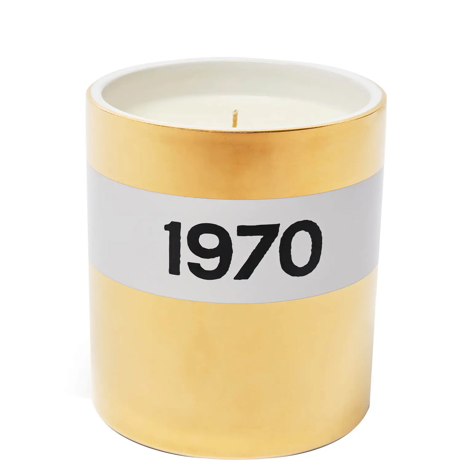 BELLA FREUD 1970 GOLD CERAMIC CANDLE 1 £110.00