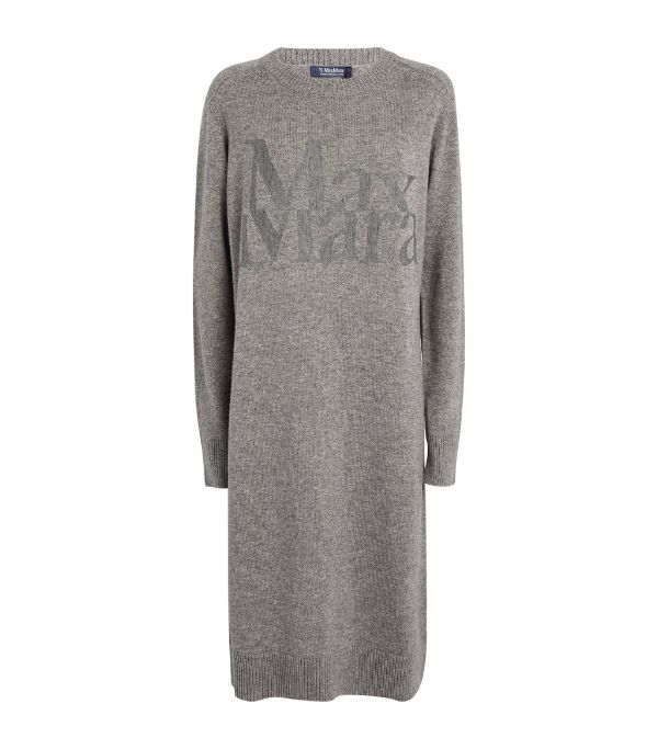 MAX MARA Wool-Rich Logo Knitted Dress £490