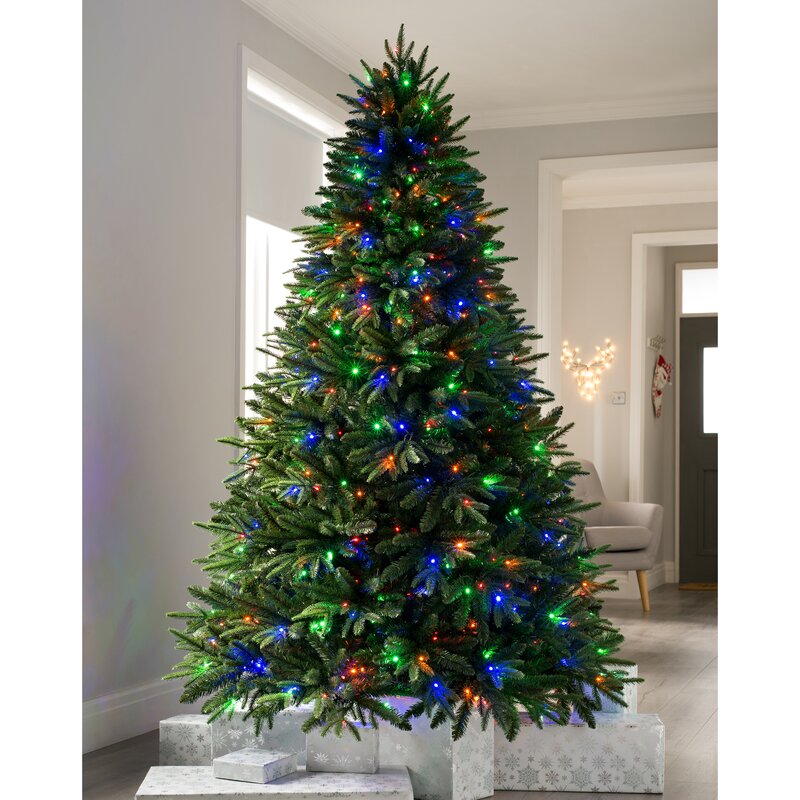 7ft Green Fir Artificial Christmas Tree 500 Coloured & White Lights See More by The Seasonal Aisle now £349.99 was £369.99 5% Off