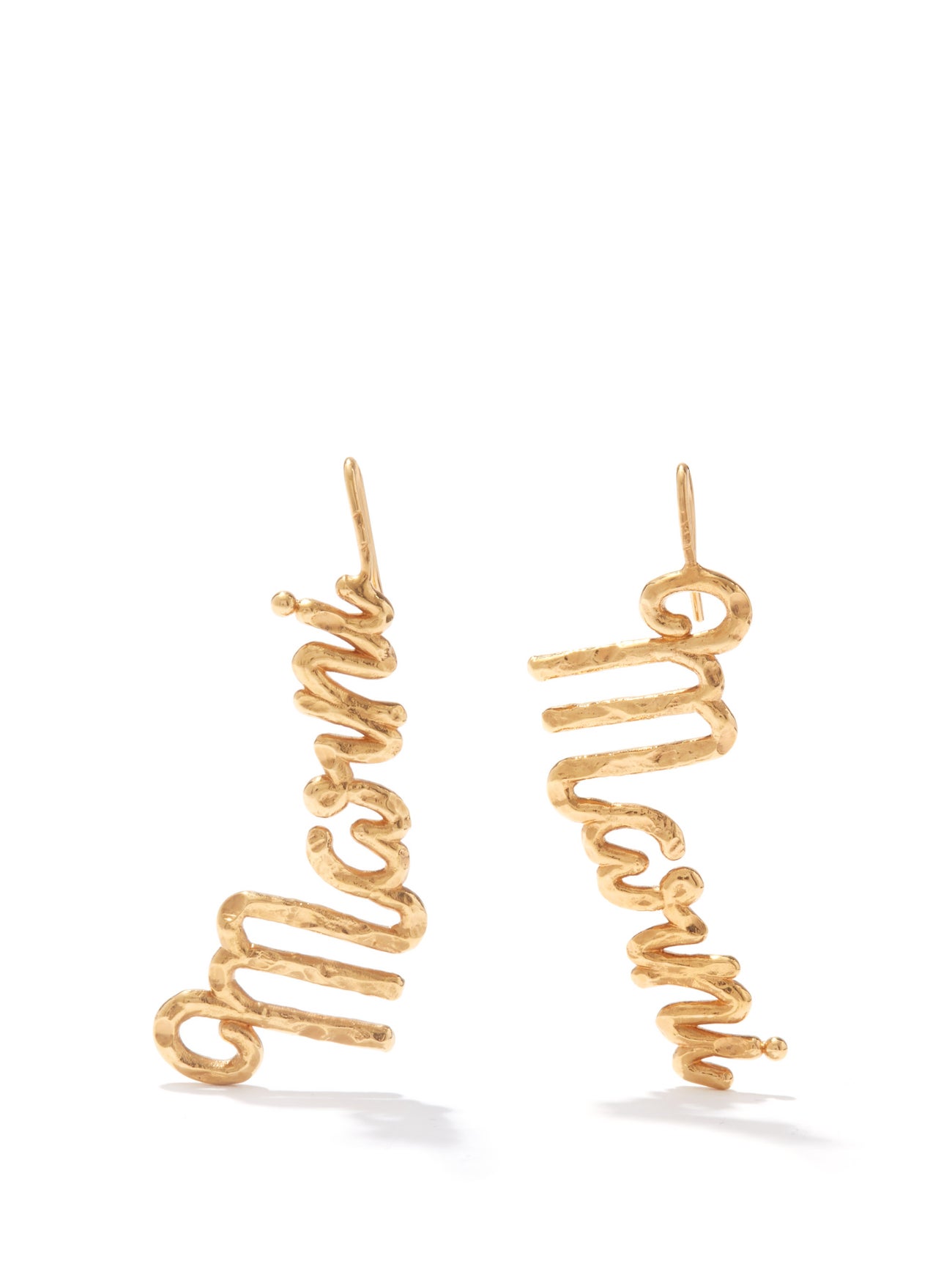 MARNI Script cursive-logo earrings £190