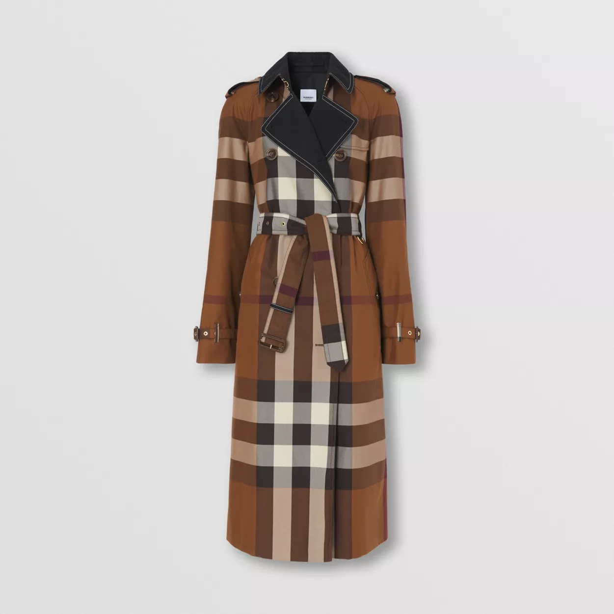 Contrast Panel Check Cotton Trench CoatPrice £2,190 £2,190
