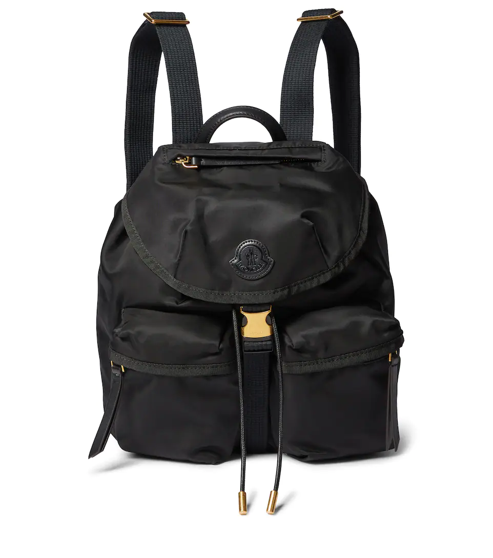 MONCLER Leather-trimmed backpack £ 765