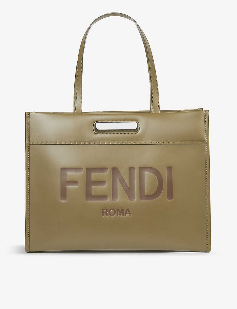 FENDI Roma brand-debossed leather tote bag £1790.00