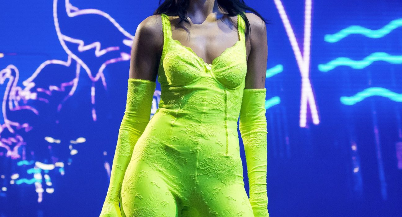 Dua Lipa Was Spotted In A Neon Catsuit At Her World Tour