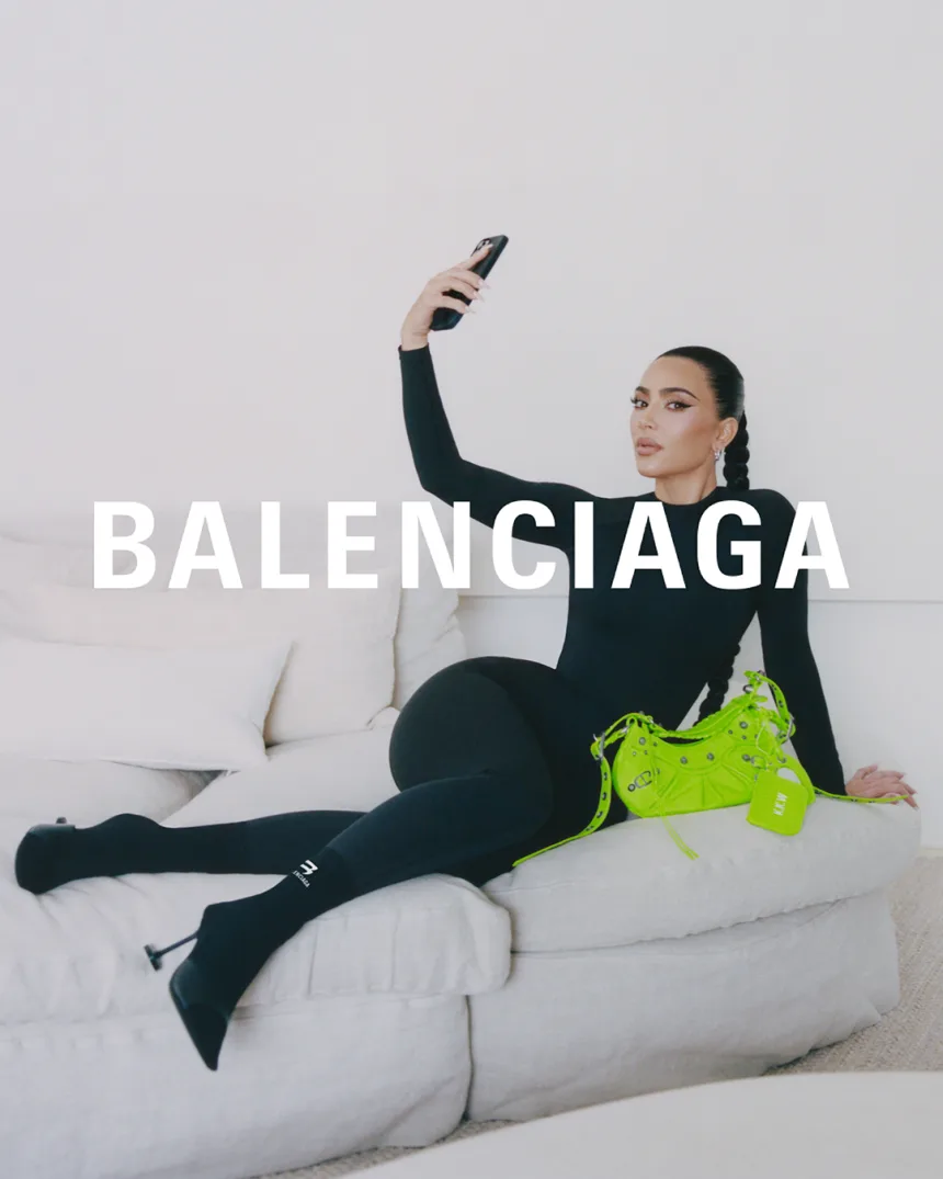 Kim Kardashian Is The New Face Of Balenciaga's Spring 2022 Campaign