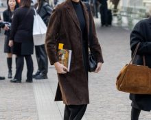 Kaia Gerber after walking in the Prada show during Milan Fashion Week 2022 Getty Images