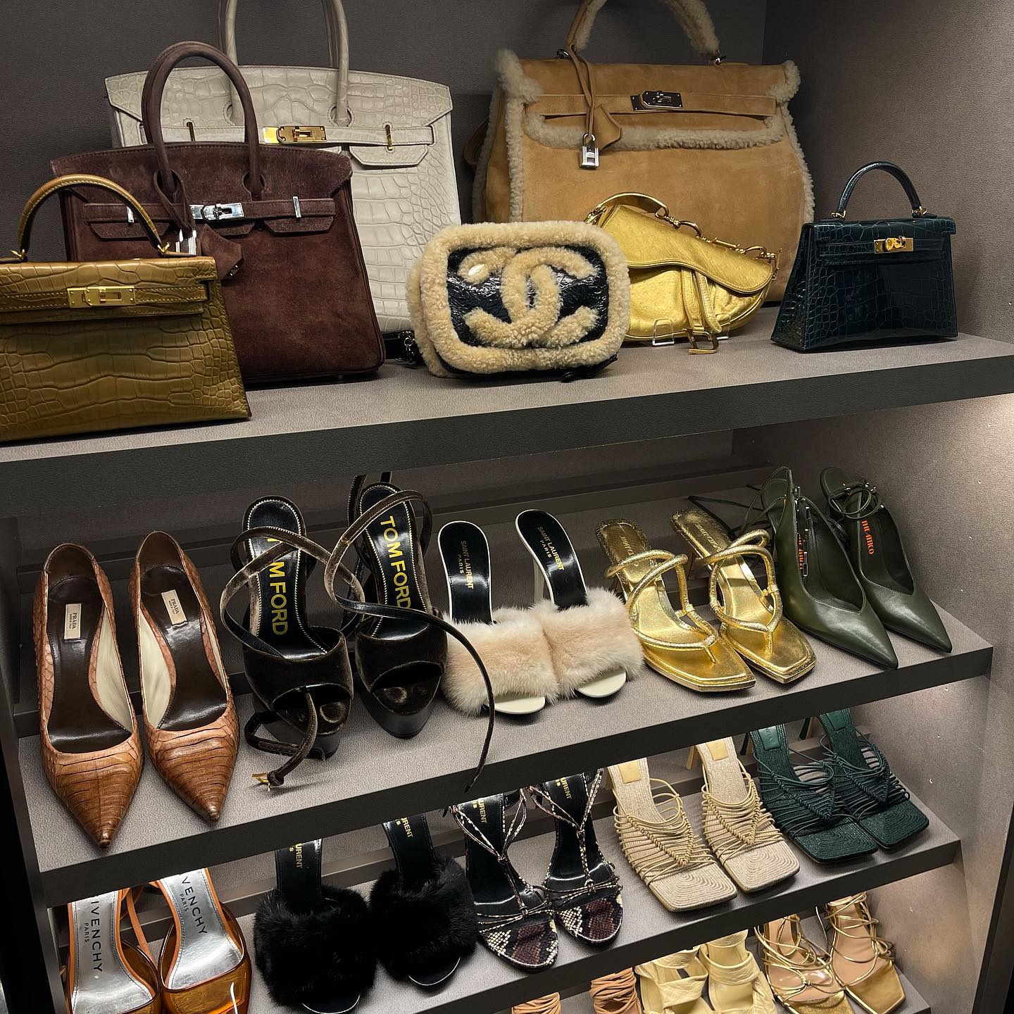 Kylie Jenner Shows Glimpse Of Her Expansive Shoe Collection