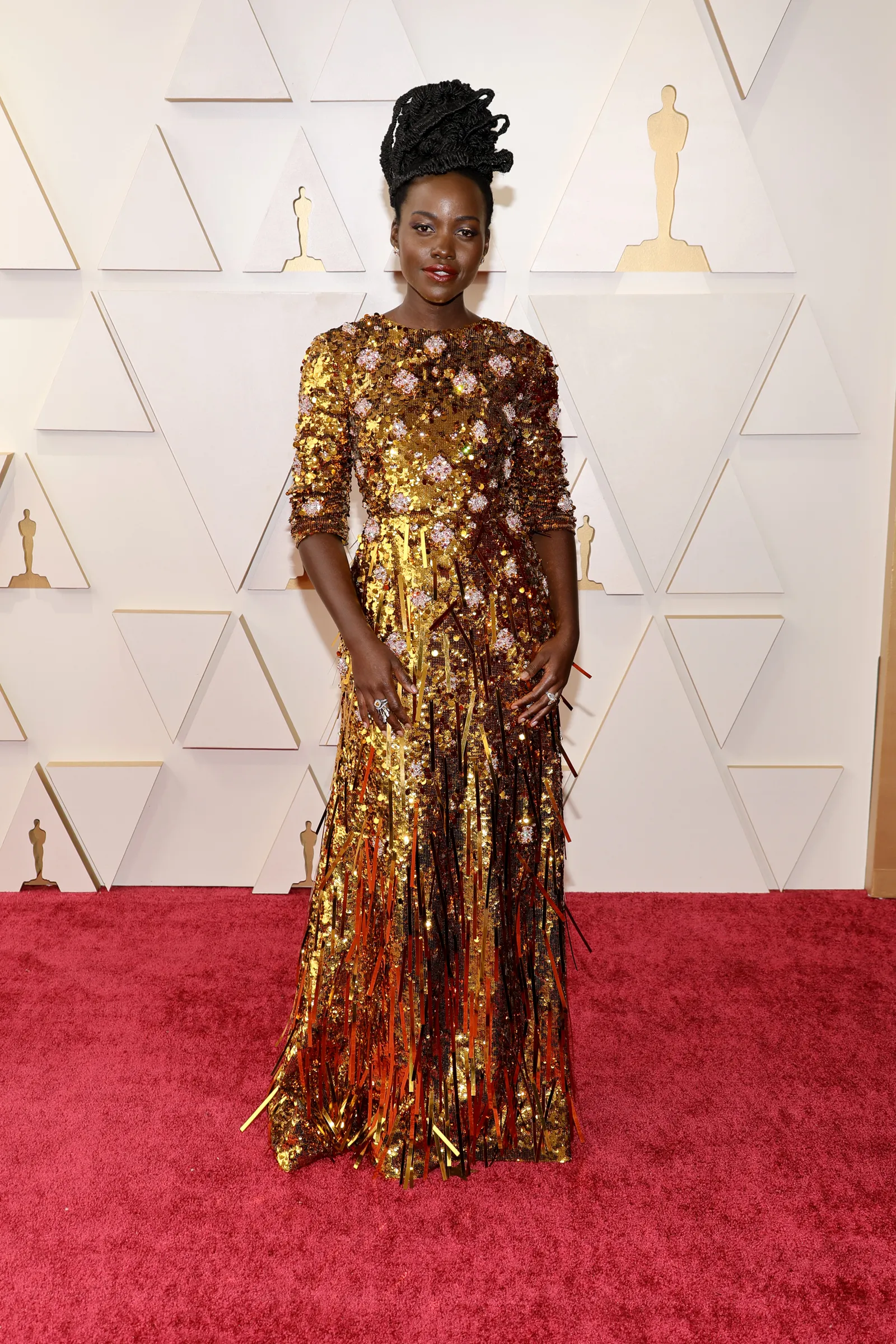 Lupita Nyong’o at the 2022 Oscars