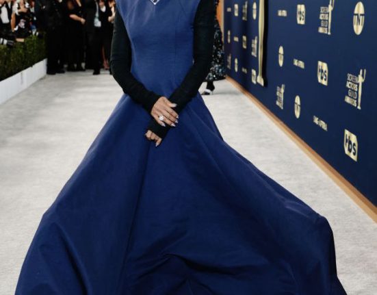 Jada Pinkett-Smith in Gareth Pugh at 2022 SAG Awards