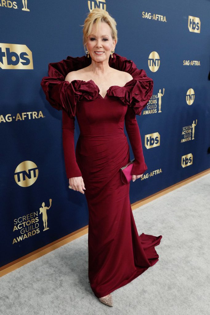 Jean Smart in Christian Siriano gown at 2022 SAG Awards.