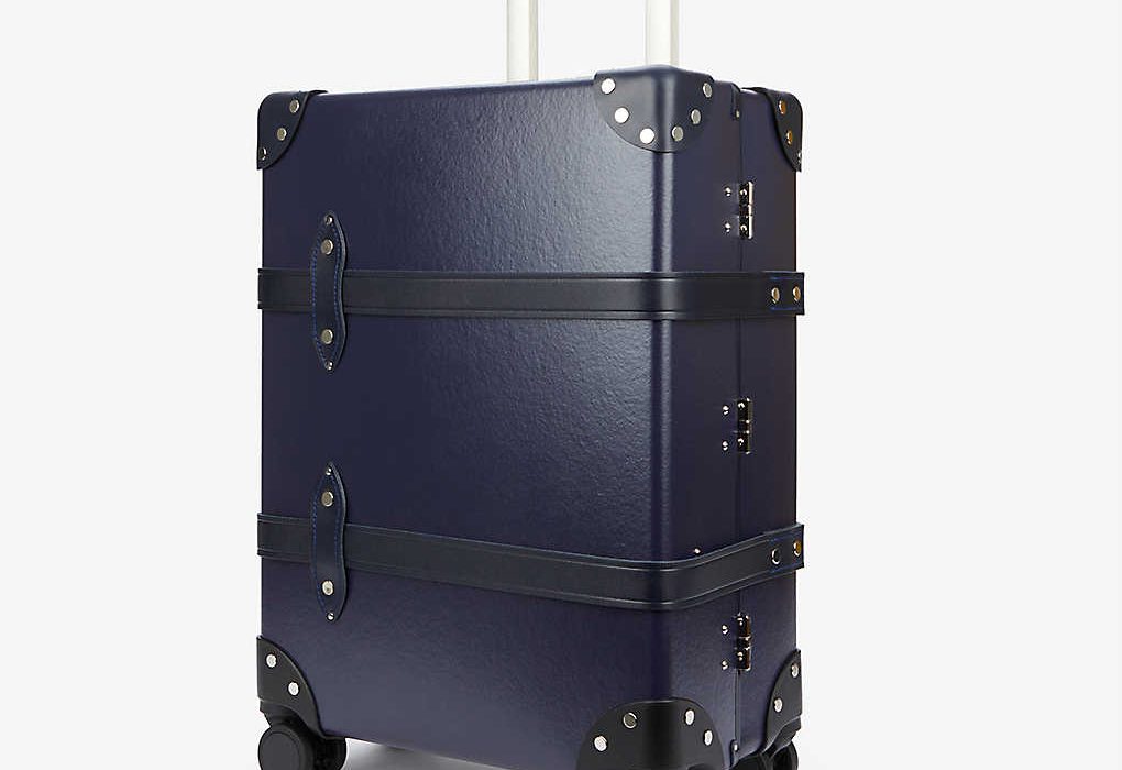 GLOBE-TROTTER Centenary carry-on 4-wheel vulcanised-fibreboard suitcase £1385.00
