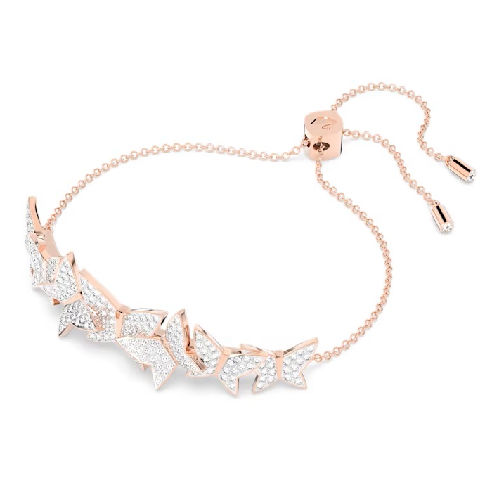 Lilia bracelet Butterfly, White, Rose gold-tone plated Instead of £ 135 Now £ 108