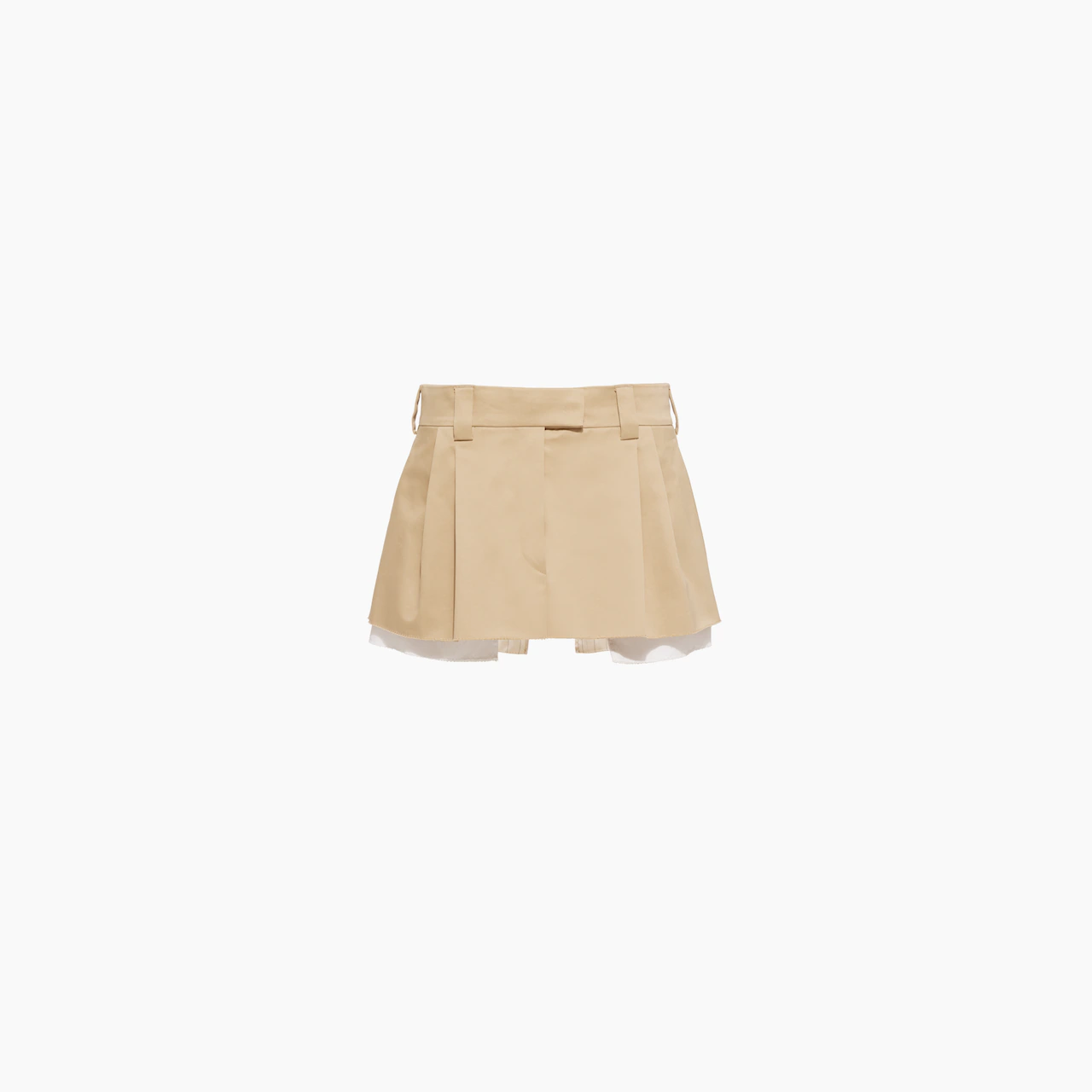 Chino miniskirt with embroidered logo £740