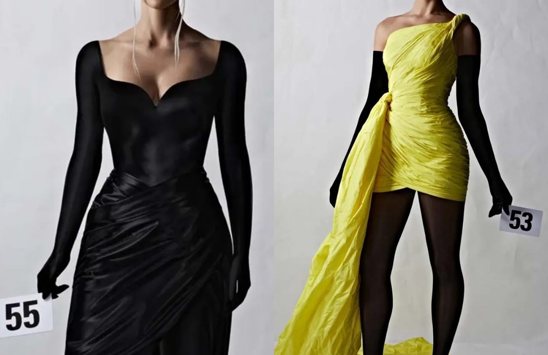 Kim K & Dua Lipa Were Spotted On Balenciaga Couture Runway
