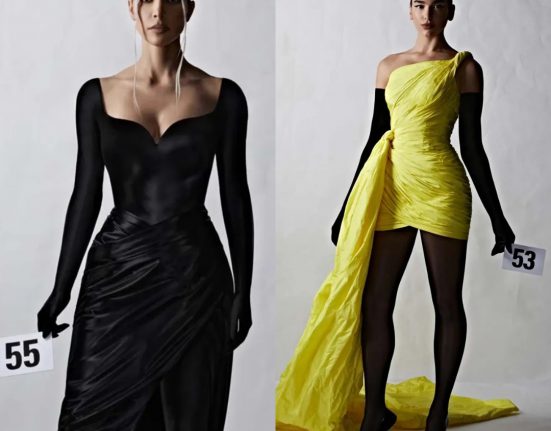 Kim K & Dua Lipa Were Spotted On Balenciaga Couture Runway