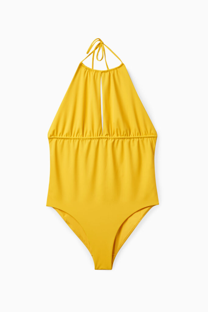Cos OPEN-BACK GATHERED SWIMSUIT £55
