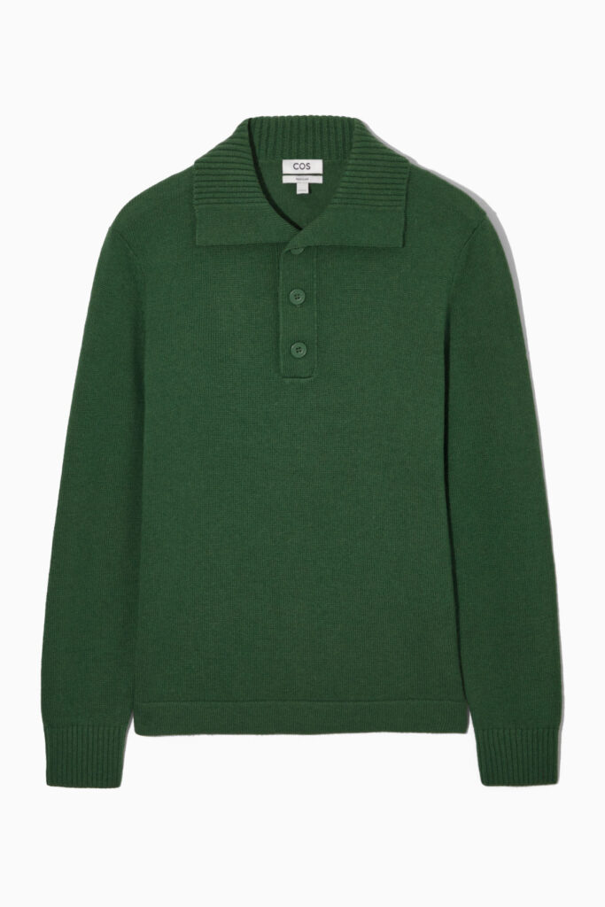 COS REGULAR-FIT WOOL-CASHMERE POLO SHIRT £89