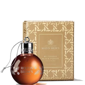 MOLTON BROWN RE-CHARGE BLACK PEPPER FESTIVE BAUBLE 75ML £12.00