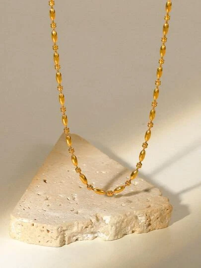 Shein Minimalist Beaded Necklace