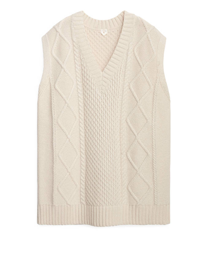Cable-Knit Wool Vest £69