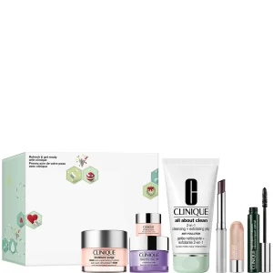 Clinique Refresh and Get Ready Skincare and Makeup Gift Set (Worth £134.79)