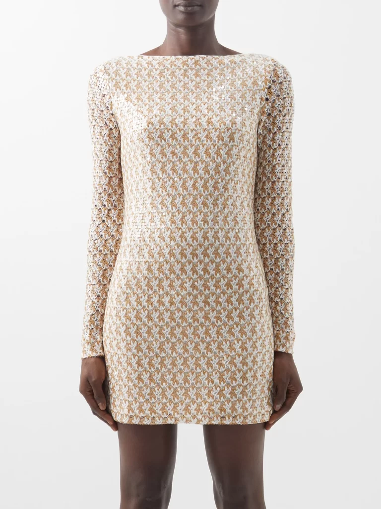 MISSONISequinned crochet-knit mini dress £1,700Now£1,190Save 30%