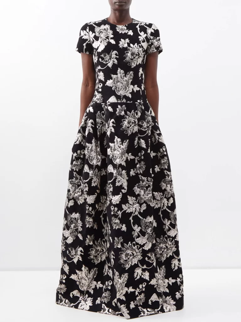 ERDEMAlphonse floral-brocade drop-waist gown £2,795