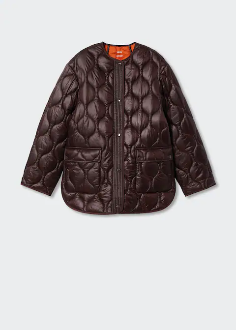 Oversize quilted coatWas £ 59.99 Now £ 49.99