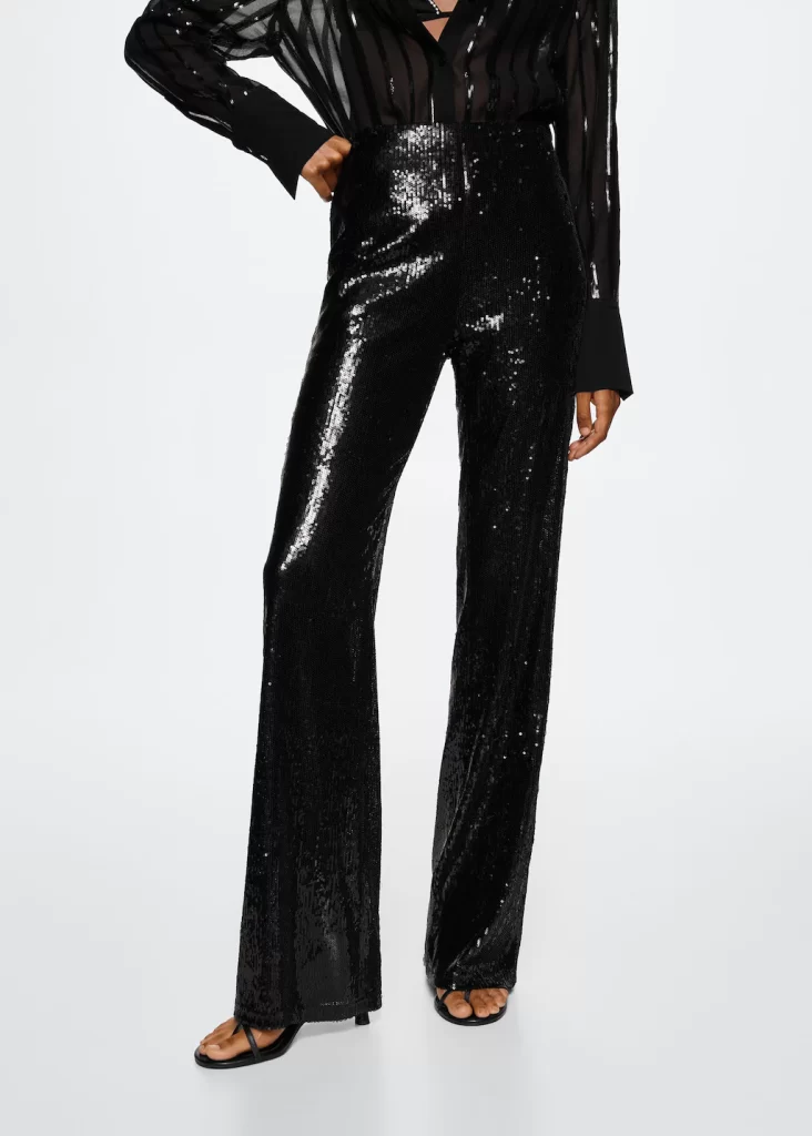 Mango Sequined trousers
