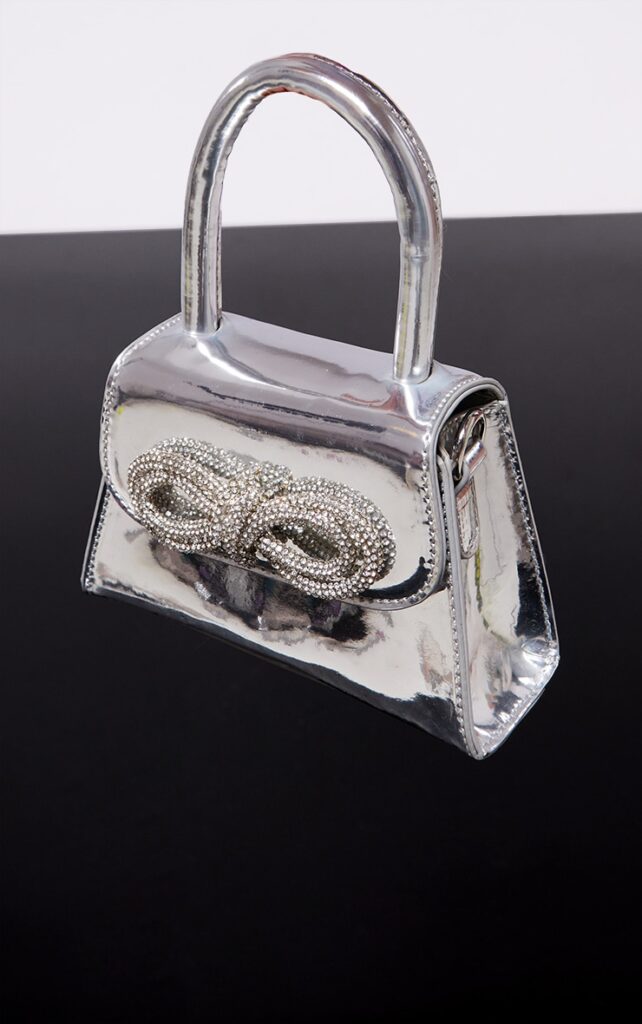 SILVER METALLIC DIAMANTE BOW TRIM MINI GRAB BAG £25.00 £22.50 (10% OFF)