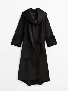 LONG COAT WITH SCARF - STUDIO£369.00