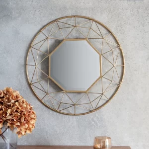 Cassano Round Metal Wall Mirror