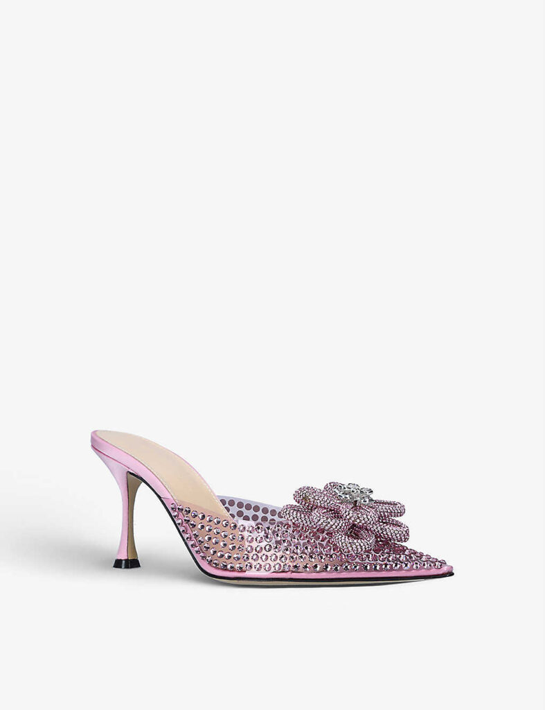 MACH & MACHCarrie crystal-embellished PVC and leather heeled mules £950.00 