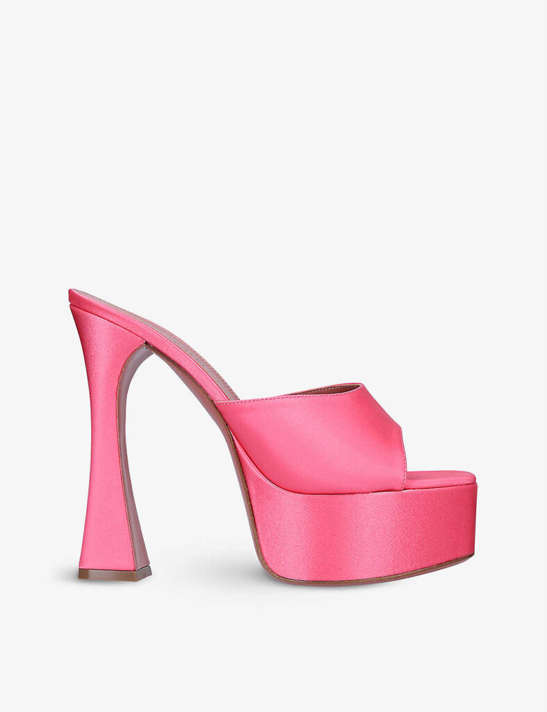 AMINA MUADDIDalida leather heeled platform sandals £620.00