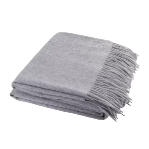 ZOEPPRITZ SINCE 1828Classic 100% Cashmere Throw - 130x180cm - Light Grey Marl £420 £252