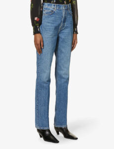 Reformation
Cynthia straight-leg high-rise recycled and organic cotton-blend denim jeans
 £130.00