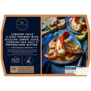 M&S Collection 
Lobster Tails & King Prawns Frozen 290g
£19.00