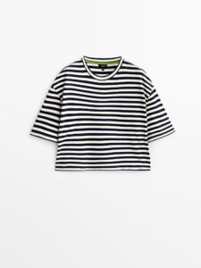 Massimo Dutti 
Cotton Short Sleeve Striped T-Shirt
Was £39.95 Now £12.95
